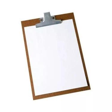 Imagem de Prancheta de madeira MDF meio oficio Duratex 10 unidades - BACCHI