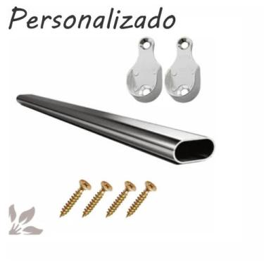 Imagem de Tubo Cabideiro Oval Arara Para Guarda Roupas P M G Gg Xg - LEGNA, Pers