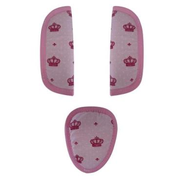 Imagem de Protetor Cinto Para Bebê Conforto Cadeirinha Carrinho Coroa - Luma Bab