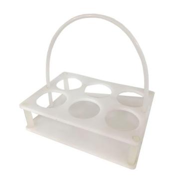 Imagem de Cesto Para Transporte Aberto Para Frascos 500 Ml Ou 1000 Ml com Alça C