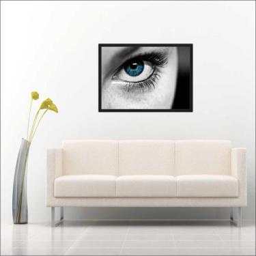 Imagem de Quadro Decorativo Medicina Oftalmologia Visão Olhos Decorações Com Mol