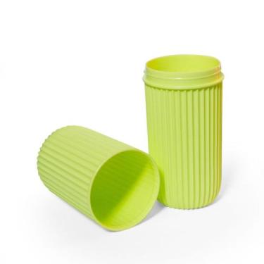 Imagem de Porta Escova de Dente Necessaire Estojo Multiuso Plasútil, Amarelo lim