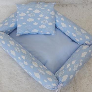 Imagem de Ninho Redutor de Berço para Bebê Menino com Zíper + Almofadinha 2 peça