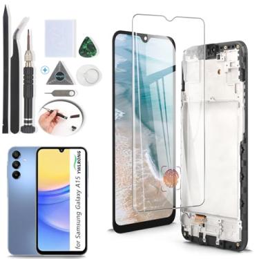 Imagem de Substituição de tela OLED para Samsung Galaxy A15 5G para Samsung Galaxy A15 4G A155F A156U Display LCD Touch Screen Digitalizador Substituição com ferramentas (com moldura)