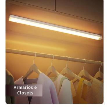 Imagem de Luminária 3 Cores LED Sensor De Movimento Luz Recarregável USB Cozinha