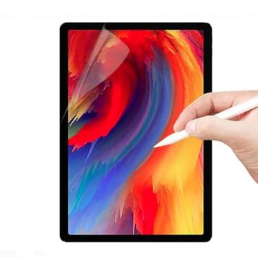 Imagem de LXEEOLX [Pacote com 2] Protetor de tela Paperfeel para Lenovo Tab P12, protetor de tela de tablet PET fosco para desenho e anotações [antirreflexo][antiderrapante] [fácil instalação]