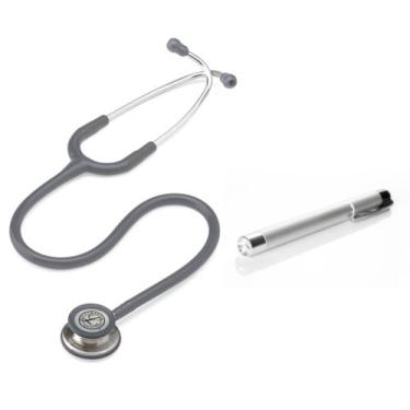 Imagem de Kit Estetoscópio Littmann Classic lll + Lanterna Clínica - Cores Varia