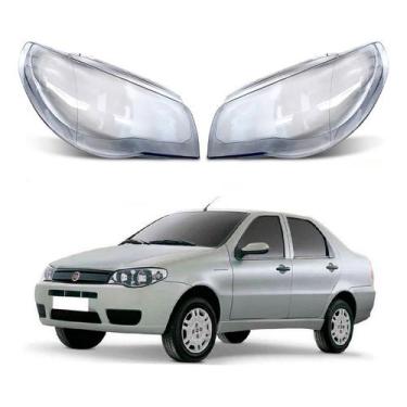 Imagem de Par Lente Farol Dianteiro Fiat Siena 1.3 2004 A 2005 - RF