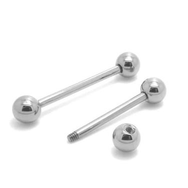 Imagem de Piercing Microbell Barbell Aço Cirúrgico 1.6mm - M2 Piercing, 14mm