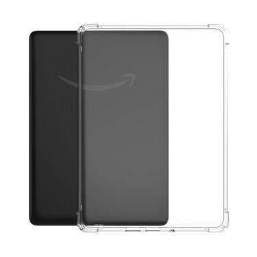 Imagem de Capa para Kindle Paperwhite 12ª geração lançada em 2024 silicone TPU transparente airbag para Kindle 11th KPW 1 2 3 4 12.7 cm (transparente, Kindle Paperwhite 4)