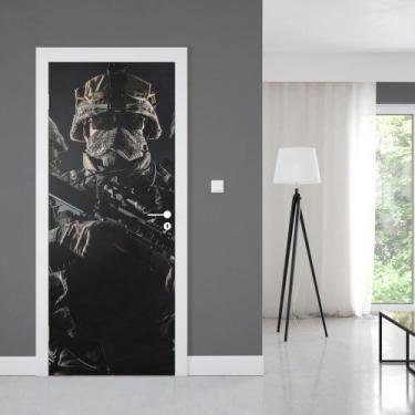 Imagem de Adesivo de Porta Soldado 02 - Império da Impressão, P - 70cm x 210cm