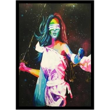 Imagem de Quadro Decorativo Direito Advogados Deusa Têmis Advocacia Justiça Sala