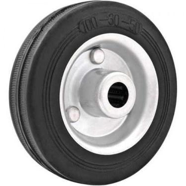 Imagem de Roda 6" de borracha preta - VONDER