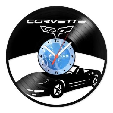 Imagem de Relógio De Parede Disco Vinil Carros - Corvette - VCA-041 - Modernarte