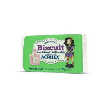 Imagem de Massa Para Biscuit Verde Claro Folha 90g Acrilex