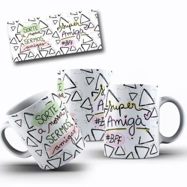 Imagem de Caneca Branca Amigas Amizades Mod.12 - Alabama Stamp