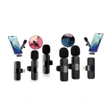 Imagem de Kit duplo microfone profissional gravação lapela IOS/Android - City Ba