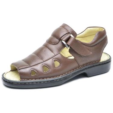 Imagem de Sandália Masculina Linha Conforto Cla Cle - 3090 - Chocolate, 40