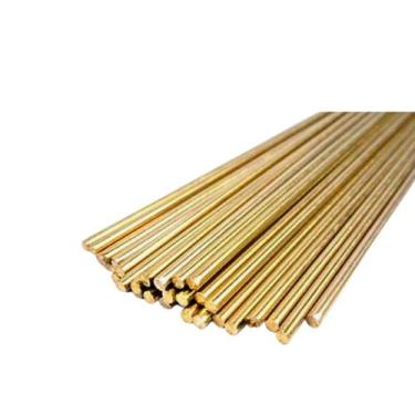 Imagem de Vareta Solda Latão Grossa 3,2mm 1/8 Amarela 1kg Ômega - 000021