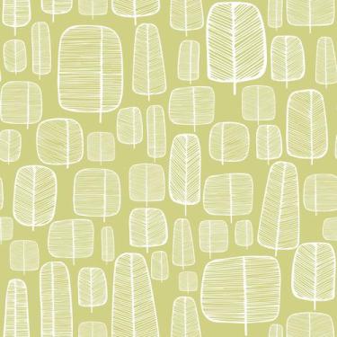 Imagem de Papel De Parede Adesivo Sala Lima Verde Abstrato Árvores 10m - Cripton