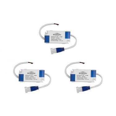 Imagem de Kit C/3 - Driver Reator Fonte P/Painel Led Blumenau 3,5W, Bivolt