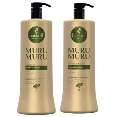 Imagem de Kit Haskell Murumuru Shampoo e Condicionador 1 Litro Nutrição Intensa 