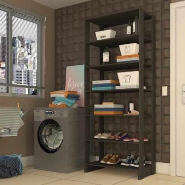 Imagem de Closet com 6 Prateleiras EY103 Linha Yes Emovell, Grafite Intenso