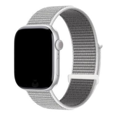 Imagem de Pulseira Nylon Loop Esportiva, compatível com Apple Watch (Branco Madrepérola, 42/44/45)