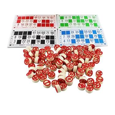 Imagem de Jogo de Bingo Completo Com 90 Pedras Numeradas Cartelas