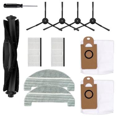 Imagem de 11 peças de reposição para iHome AutoVac Nova robô autovazio acessórios sobressalentes, 1 escova de rolo principal, 4 escovas laterais, 2 filtros Hepa, 2 sacos de poeira, 2 almofadas de esfregão
