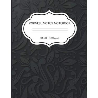 Imagem de Cornell Notes Notebook: Nifty Large Cornell Note Paper Notebook | Cute College Ruled Medium Lined Journal Note Taking System for School and University - Trendy Black Print
