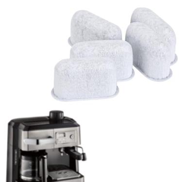 Imagem de 5 peças de substituição de filtro de cafeteira, filtro de água de café de carvão ativado, filtro de água de carvão ativado para cafeteira, filtro de carbono compatível com Delonghi 7313285779