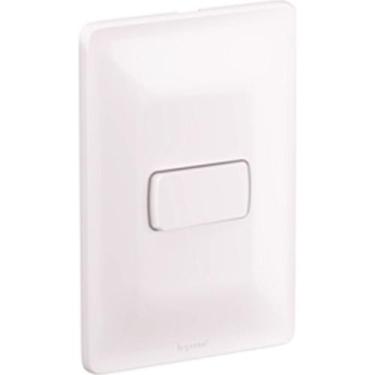 Imagem de Conjunto Pial Zeffia 4X2 Branco Com Placa(1Simples) 680100, Branco