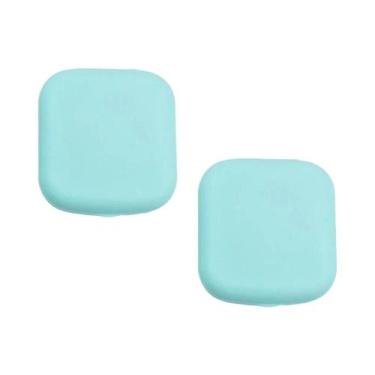 Imagem de Mini Estojo Portátil para Lentes de Contato - Colorido com Kit de Arma