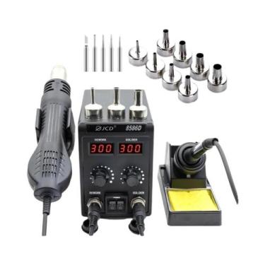 Imagem de Estação de Solda 2 em 1 com Pistola de Ar Quente - Display Digital e M