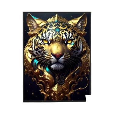 Imagem de Pôster Vintage de Leão, Tigre e Onça - Arte de Parede para Quarto e Es