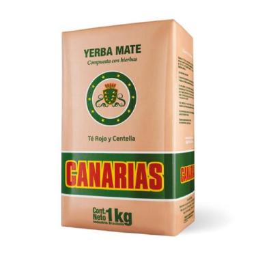 Imagem de Erva-Mate Com Chá Vermelho E Centella Canarias 1Kg, Composto De Erva M