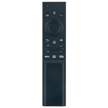 Imagem de Controle remoto de voz de substituição BN59-01363A TM2180A compatível com Smart TV Samsung Q70A QN90A AU8000 AU7980 Crystal UHD 4K HDR Smart TV QN55Q60AAFXZA QN65Q80AAFXZA QN75Q70AAFXZA QN85Q70AAFXZA