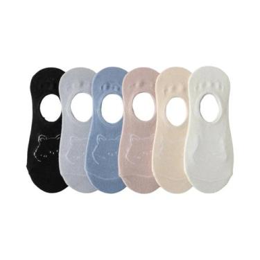Imagem de Meias Femininas Divertidas - 5 Pares de Meias Confortáveis com Estampa