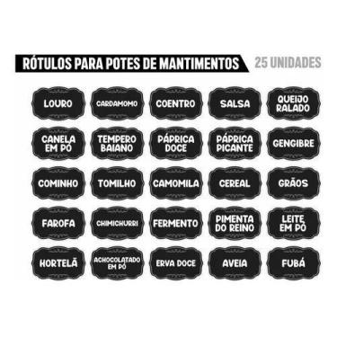 Imagem de 50 Etiquetas Potes Tempero Organizadores Personalizado Wb655 - Resitan
