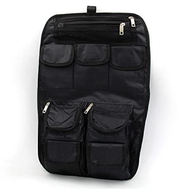 Imagem de Mala de viagem de motocicleta preta para alforjes rígidos e organizador de tampa preta para turismo 1993-2013 capa superior de motocicleta (A)