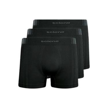 Imagem de Kit com 3 Cuecas Boxer Selene 11070-002//440, Preto, G