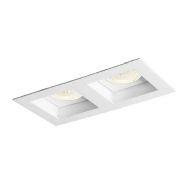 Imagem de Spot de Embutir Recuado Direcionável Duplo Dicroica 17x9x8,5cm D&D - D