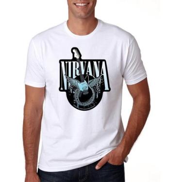 Imagem de Camiseta Masculina Nirvana Banda Rock Camisa Algodão - DTF - SEMPRENAL