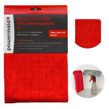 Imagem de Pano de Chão Microfibra Super Absorvente Multiuso Limpeza Casa e Autom