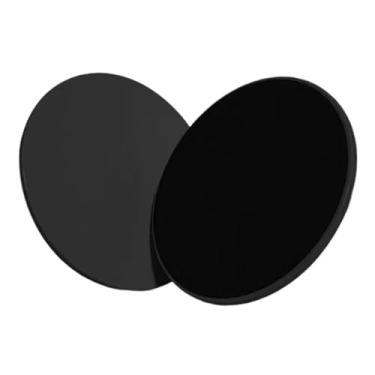 Imagem de YIJU Sliders de núcleo 2PCs para elaborar equipamentos de exercícios discos de deslizamento de dupla face para melhorar o equilíbrio, Preto