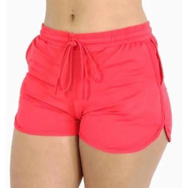 Imagem de Shorts de praia e piscina de bolso feminino Vermelho GG - Star Gold St