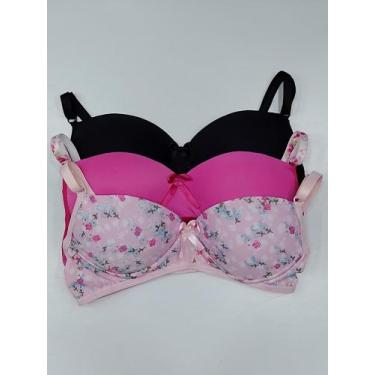 Imagem de Kit 2 Sutiã Sutien Menina Moça Com Bojo Juvenil Sortidos Tam. 10 - Sta