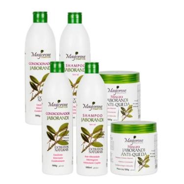 Imagem de 2 Kits Jaborandi Anticaspa e Antiqueda 6x500ml Maycrene