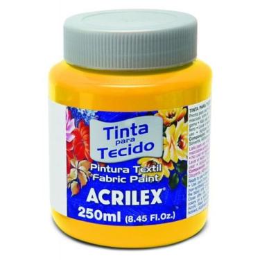 Imagem de Tinta Para Tecido Fosca 250Ml Acrilex, Amarelo Ouro